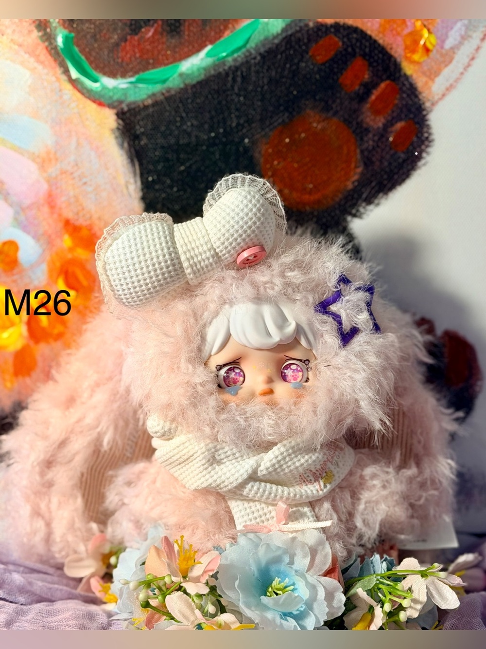 Plush Yomi Doll in Soft Pink with Star Accent